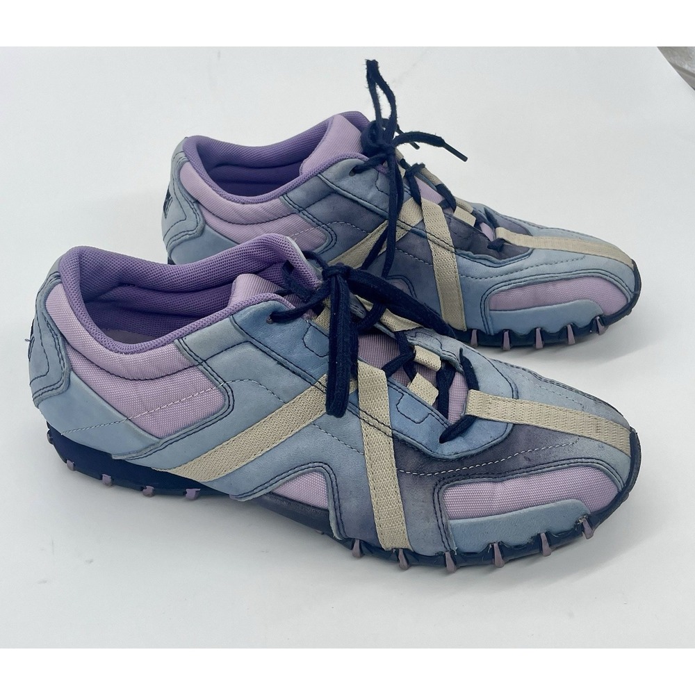 Diesel Cracker Sneakers Womens US 7 EU 37 Blue Purple Y2K Gorpcore Low Top